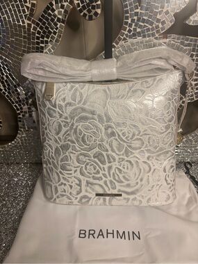 🎀Brahmin Katie White Assorted Leather Crossbody
